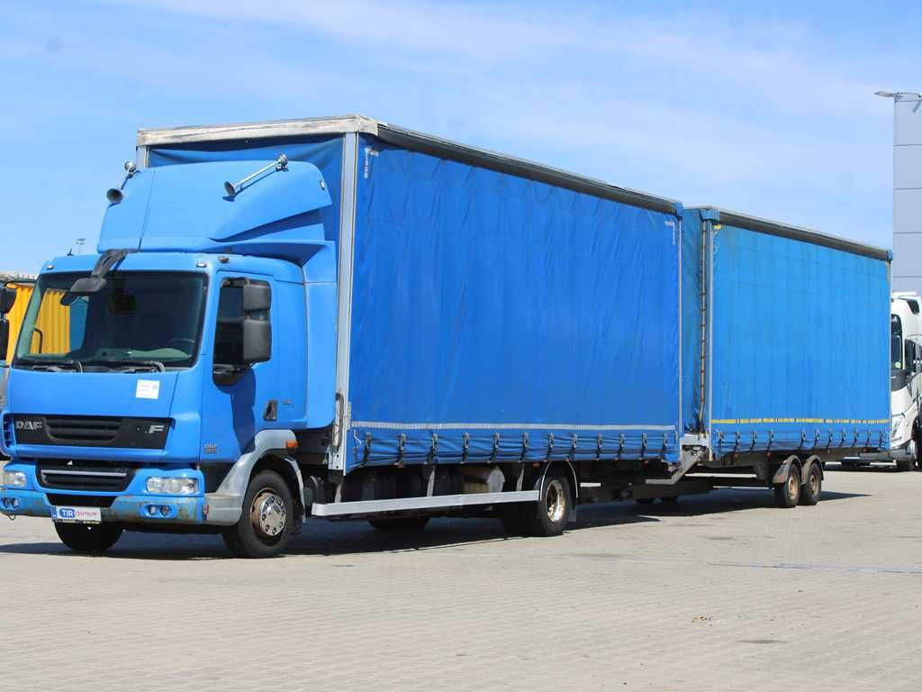 DAF FA LF 45, EURO 5, PNEU 80% + TRAILER AGADOS - Plane LKW: das Bild 1 DAF FA LF 45, EURO 5, PNEU 80% + TRAILER AGADOS - Plane LKW: das Bild 1
