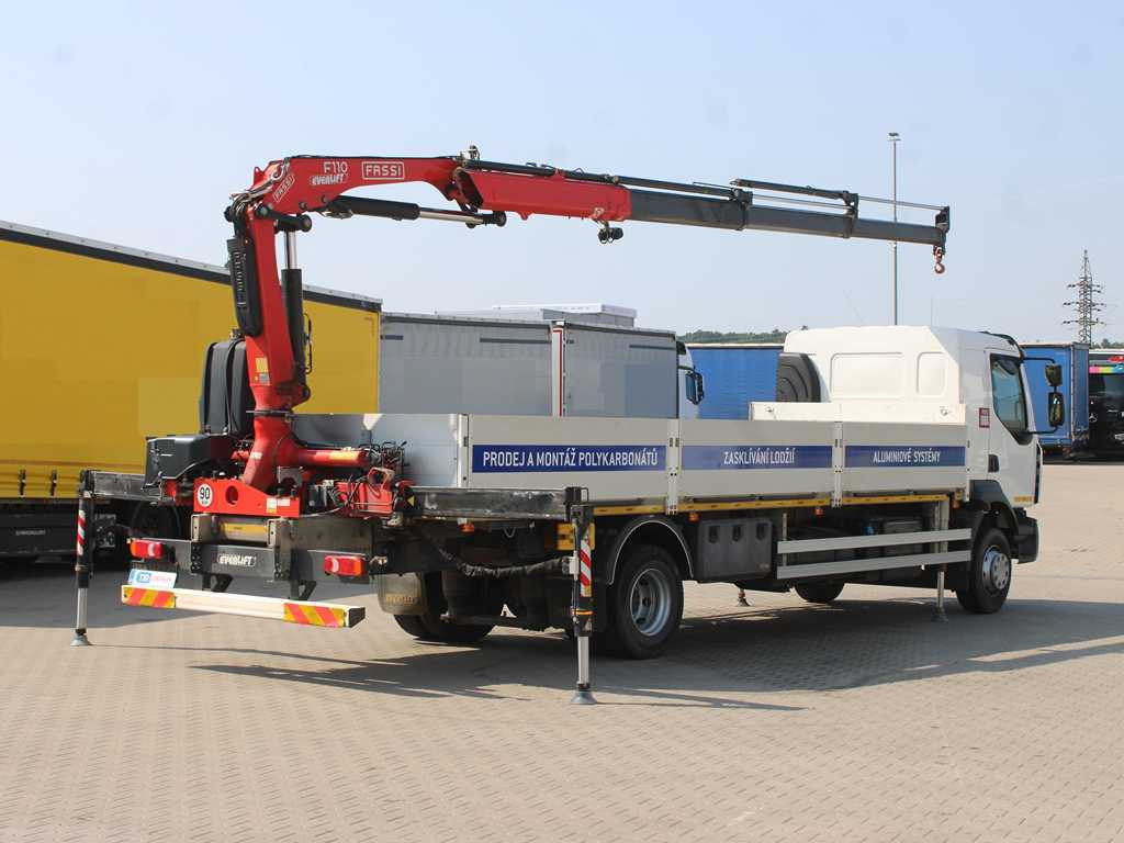 Renault D 250, EURO 6, SIDE, HYDRAULIC ARM FASSI F110 - Pritsche LKW, Autokran: das Bild 4 Renault D 250, EURO 6, SIDE, HYDRAULIC ARM FASSI F110 - Pritsche LKW, Autokran: das Bild 4