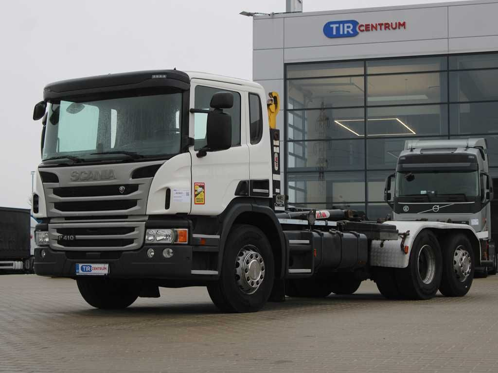Scania P410, EURO 5, 6X2, HOOK CONTAINER, LIFTING AXLE - Abrollkipper: das Bild 1 Scania P410, EURO 5, 6X2, HOOK CONTAINER, LIFTING AXLE - Abrollkipper: das Bild 1