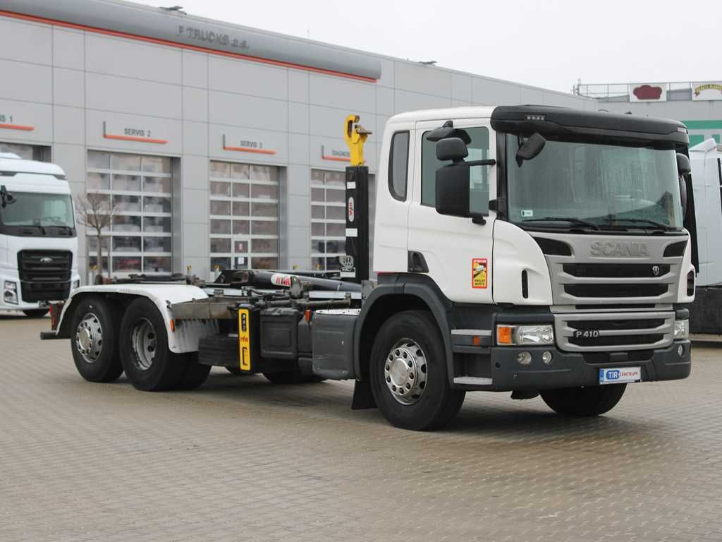 Scania P410, EURO 5, 6X2, HOOK CONTAINER, LIFTING AXLE - Abrollkipper: das Bild 2 Scania P410, EURO 5, 6X2, HOOK CONTAINER, LIFTING AXLE - Abrollkipper: das Bild 2