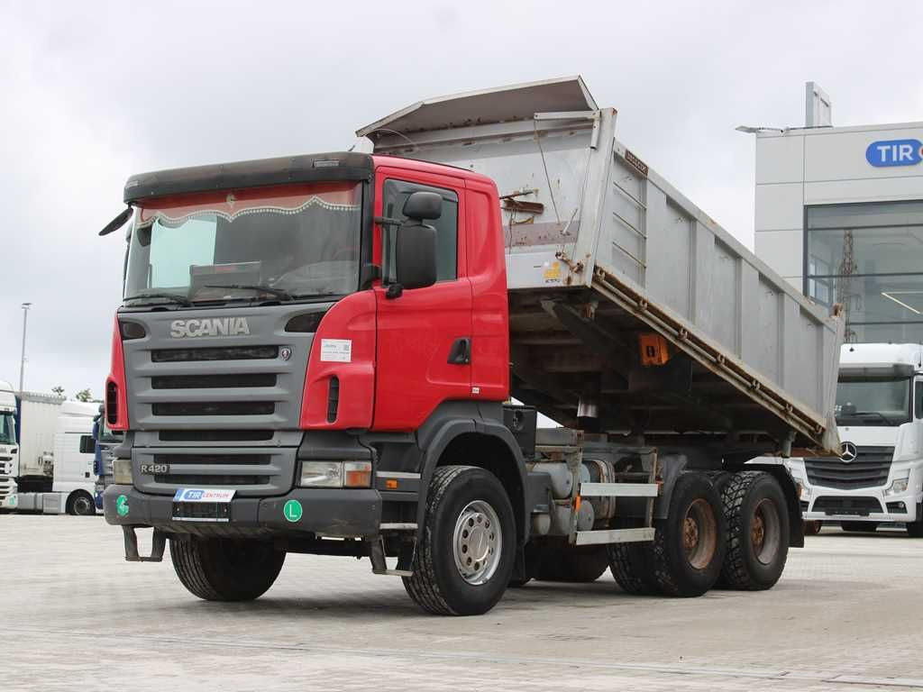 Scania R 420 CB 6X4 ,THREE-SIDED,EURO 4,RETARDER,13m³ - Kipper: das Bild 1 Scania R 420 CB 6X4 ,THREE-SIDED,EURO 4,RETARDER,13m³ - Kipper: das Bild 1