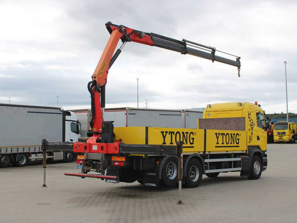 Scania R450, 6X2, EURO 6, SIDE, HYDRAULIC ARM PALFINGER PK 17.001 - Pritsche LKW: das Bild 4 Scania R450, 6X2, EURO 6, SIDE, HYDRAULIC ARM PALFINGER PK 17.001 - Pritsche LKW: das Bild 4