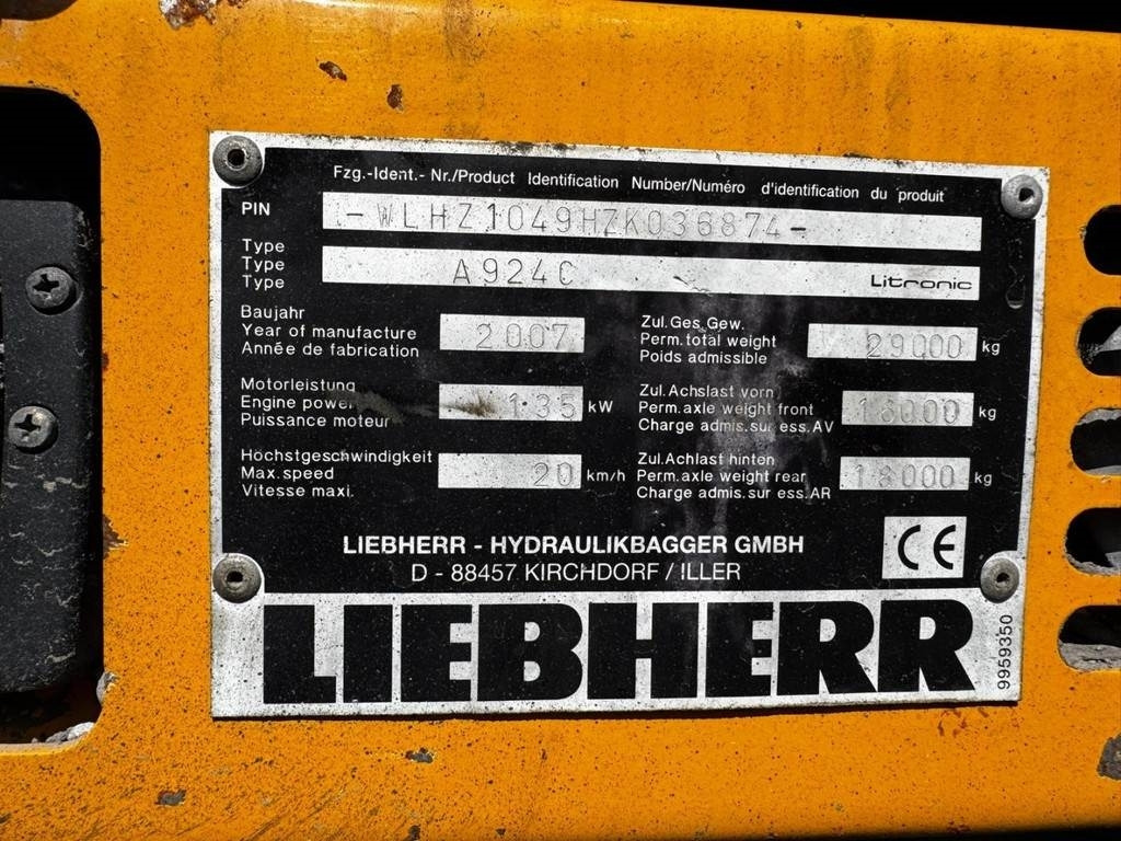 Umschlagbagger Liebherr A 924 C: das Bild 13