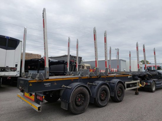 DOLL Holzauflieger H3S-12, Tydraul , Langholz, 2+4 verstellbare Rungenpaare, Langholz, Liftachse, - Holzauflieger: das Bild 4 DOLL Holzauflieger H3S-12, Tydraul , Langholz, 2+4 verstellbare Rungenpaare, Langholz, Liftachse, - Holzauflieger: das Bild 4