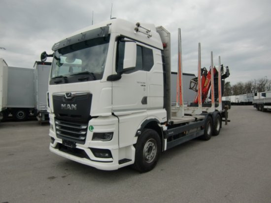 MAN TGX 33.580 BL 6x4, Intarder, Holztransporter, - Holztransporter, Autokran: das Bild 1 MAN TGX 33.580 BL 6x4, Intarder, Holztransporter, - Holztransporter, Autokran: das Bild 1