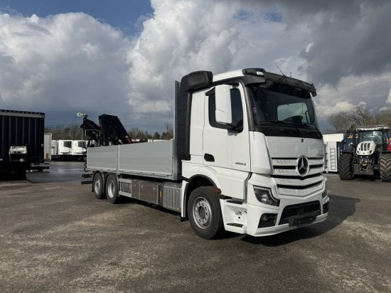 Mercedes-Benz Actros 2653, Retarder, Pritsche, Hiab Hipro 232 ES5 - Pritsche LKW, Autokran: das Bild 1 Mercedes-Benz Actros 2653, Retarder, Pritsche, Hiab Hipro 232 ES5 - Pritsche LKW, Autokran: das Bild 1