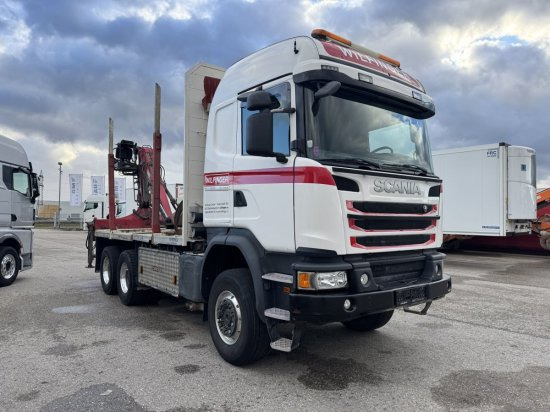 Scania G490 6X6 Blatt-Blatt Penz Kran 12.Z8.70 - Holztransporter, Autokran: das Bild 1 Scania G490 6X6 Blatt-Blatt Penz Kran 12.Z8.70 - Holztransporter, Autokran: das Bild 1