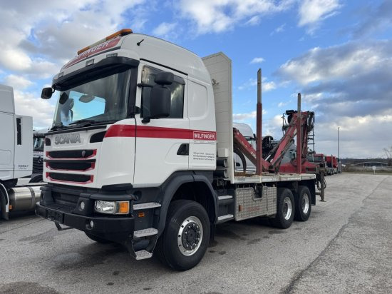 Scania G490 6X6 Blatt-Blatt Penz Kran 12.Z8.70 - Holztransporter, Autokran: das Bild 3 Scania G490 6X6 Blatt-Blatt Penz Kran 12.Z8.70 - Holztransporter, Autokran: das Bild 3