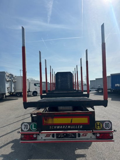 Schwarzmüller Holzauflieger 6 Rungenpaare, BPW-Achsen - Holzauflieger: das Bild 4 Schwarzmüller Holzauflieger 6 Rungenpaare, BPW-Achsen - Holzauflieger: das Bild 4