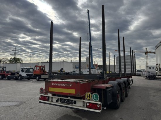 Schwarzmüller Holzauflieger 6 Rungenpaare, BPW-Achsen - Holzauflieger: das Bild 3 Schwarzmüller Holzauflieger 6 Rungenpaare, BPW-Achsen - Holzauflieger: das Bild 3