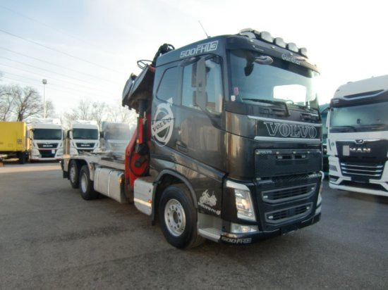 Volvo FH 500 6x2, Schrottkran, Waage, E6, Liftachse - Abrollkipper, Autokran: das Bild 3 Volvo FH 500 6x2, Schrottkran, Waage, E6, Liftachse - Abrollkipper, Autokran: das Bild 3