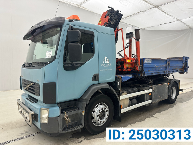 Volvo FE 280 - Abrollkipper, Autokran: das Bild 1 Volvo FE 280 - Abrollkipper, Autokran: das Bild 1