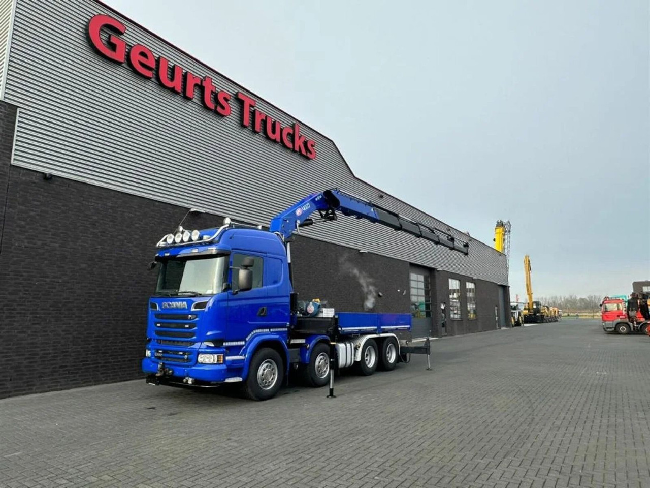 Scania R580 V8 8X4 TREKKER-BAKWAGEN COMBI + HMF 4020-K5 - Autokran: das Bild 3 Scania R580 V8 8X4 TREKKER-BAKWAGEN COMBI + HMF 4020-K5 - Autokran: das Bild 3