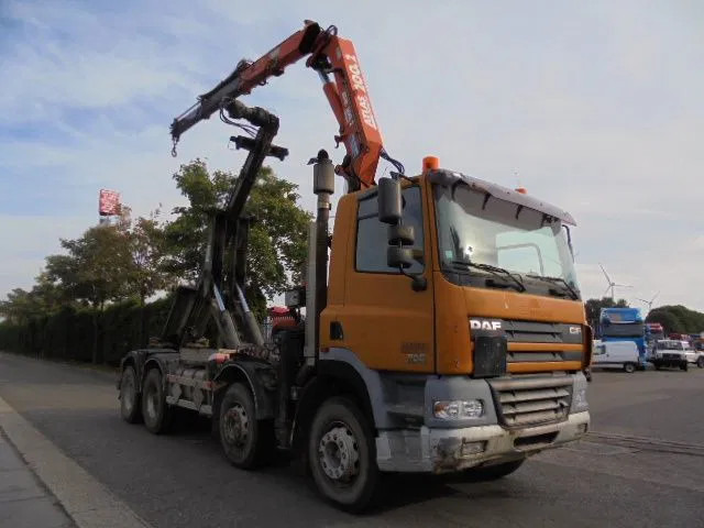DAF 85.360 8X4 - Seil Abrollkipper, Autokran: das Bild 3 DAF 85.360 8X4 - Seil Abrollkipper, Autokran: das Bild 3