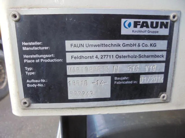 Müllwagen DAF FAN CF250 6X2 EEV: das Bild 20