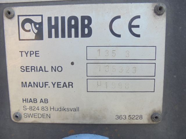 Hiab 135/3 - Pritsche LKW, Autokran: das Bild 4 Hiab 135/3 - Pritsche LKW, Autokran: das Bild 4