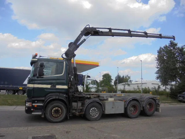 Scania R420 LB 8X2 LIFTAS - Seil Abrollkipper, Autokran: das Bild 1 Scania R420 LB 8X2 LIFTAS - Seil Abrollkipper, Autokran: das Bild 1