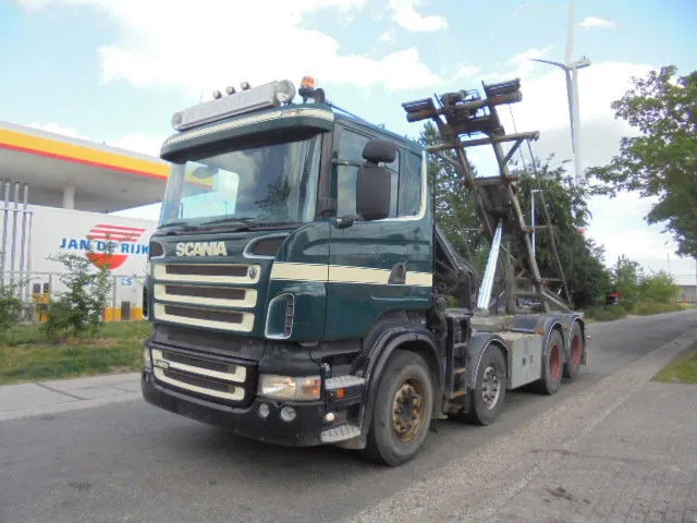 Scania R420 LB 8X2 LIFTAS - Seil Abrollkipper, Autokran: das Bild 2 Scania R420 LB 8X2 LIFTAS - Seil Abrollkipper, Autokran: das Bild 2