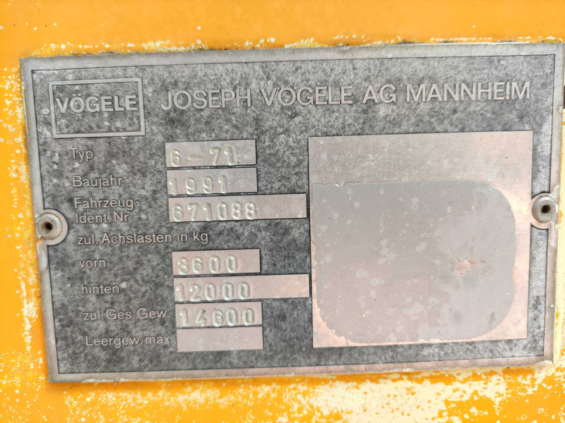 Vögele SUPER 1502 wheel asphalt paver - Asphaltfertiger/ Straßenfertiger: das Bild 3 Vögele SUPER 1502 wheel asphalt paver - Asphaltfertiger/ Straßenfertiger: das Bild 3