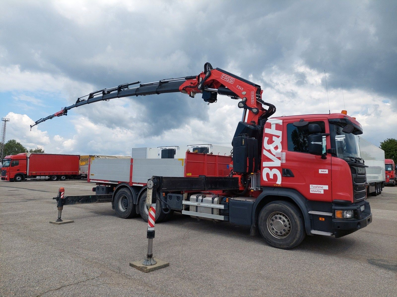 Scania G 410LB 6x4 HNA + Kran Fassi F545RA.2.27 FLY-JIB - Pritsche LKW, Autokran: das Bild 2 Scania G 410LB 6x4 HNA + Kran Fassi F545RA.2.27 FLY-JIB - Pritsche LKW, Autokran: das Bild 2