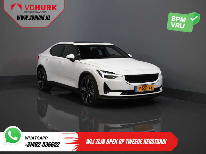 Polestar 2 Long Range 78 kWh 551 WLTP LED/ Adapt.Cruise/ Pano/ Stuurverw./ Stoelverw./ Memory/ Navi/ Carplay/ Climate/ Camera/ 20'' LMV - Limousine: das Bild 1 Polestar 2 Long Range 78 kWh 551 WLTP LED/ Adapt.Cruise/ Pano/ Stuurverw./ Stoelverw./ Memory/ Navi/ Carplay/ Climate/ Camera/ 20'' LMV - Limousine: das Bild 1
