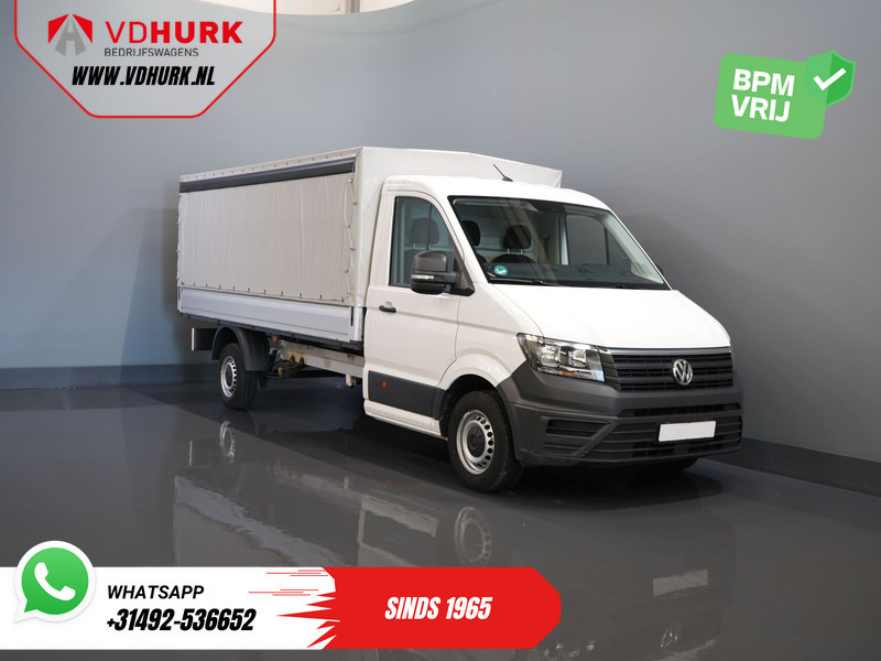 Volkswagen Crafter 35 2.0 TDI 180 pk DSG Aut. BPM VRIJ! 430x203 Open laadbak/ Schuifzeil/ Huif/ Climate/ Adapt. Cruise/ Camera/ Carplay - Pritsche Transporter: das Bild 1 Volkswagen Crafter 35 2.0 TDI 180 pk DSG Aut. BPM VRIJ! 430x203 Open laadbak/ Schuifzeil/ Huif/ Climate/ Adapt. Cruise/ Camera/ Carplay - Pritsche Transporter: das Bild 1