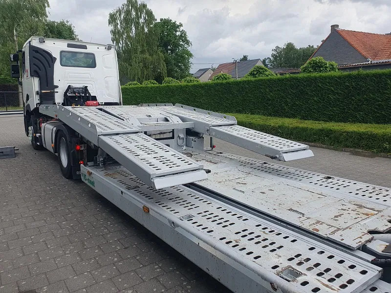 Autotransporter Auflieger VS MONT VSAT02  -Belgische Trailer - Truck transporter: das Bild 7