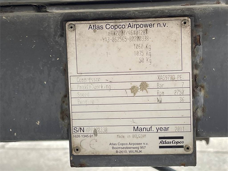 Atlas-Copco XAS 97 DD - Luftkompressor: das Bild 4 Atlas-Copco XAS 97 DD - Luftkompressor: das Bild 4