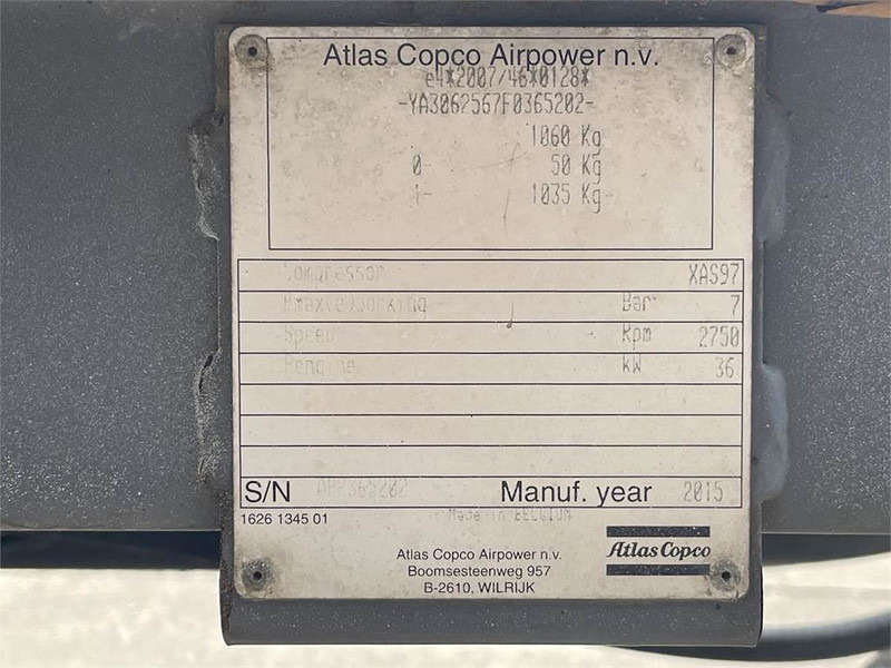 Atlas-Copco XAS 97 DD - N - Luftkompressor: das Bild 5 Atlas-Copco XAS 97 DD - N - Luftkompressor: das Bild 5