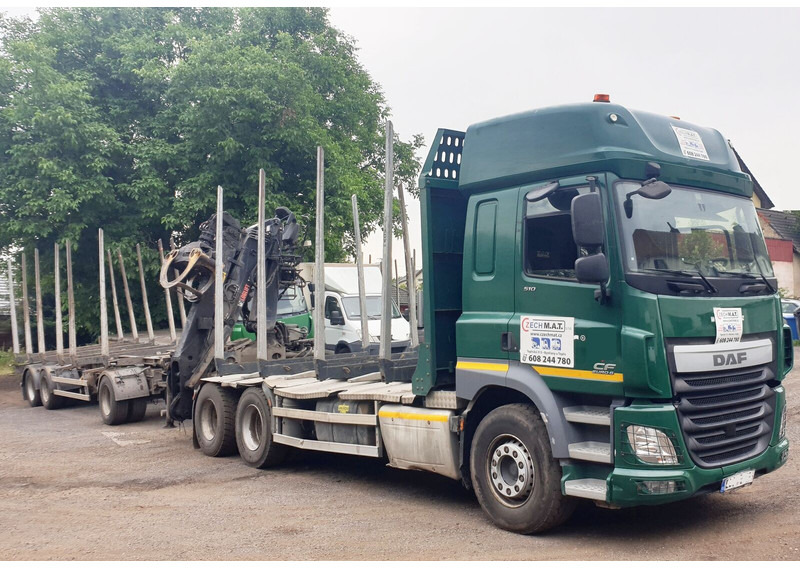 DAF 6x4 CF510 33/26t +HIAB Loglift 135 ZT94 +Umikov PP3 - Holztransporter, Autokran: das Bild 2 DAF 6x4 CF510 33/26t +HIAB Loglift 135 ZT94 +Umikov PP3 - Holztransporter, Autokran: das Bild 2