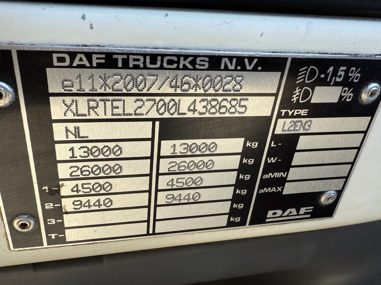 Daf LF 220.13 Kran Hiab 111 E-3 HiDuo - Sattelzugmaschine: das Bild 5 Daf LF 220.13 Kran Hiab 111 E-3 HiDuo - Sattelzugmaschine: das Bild 5