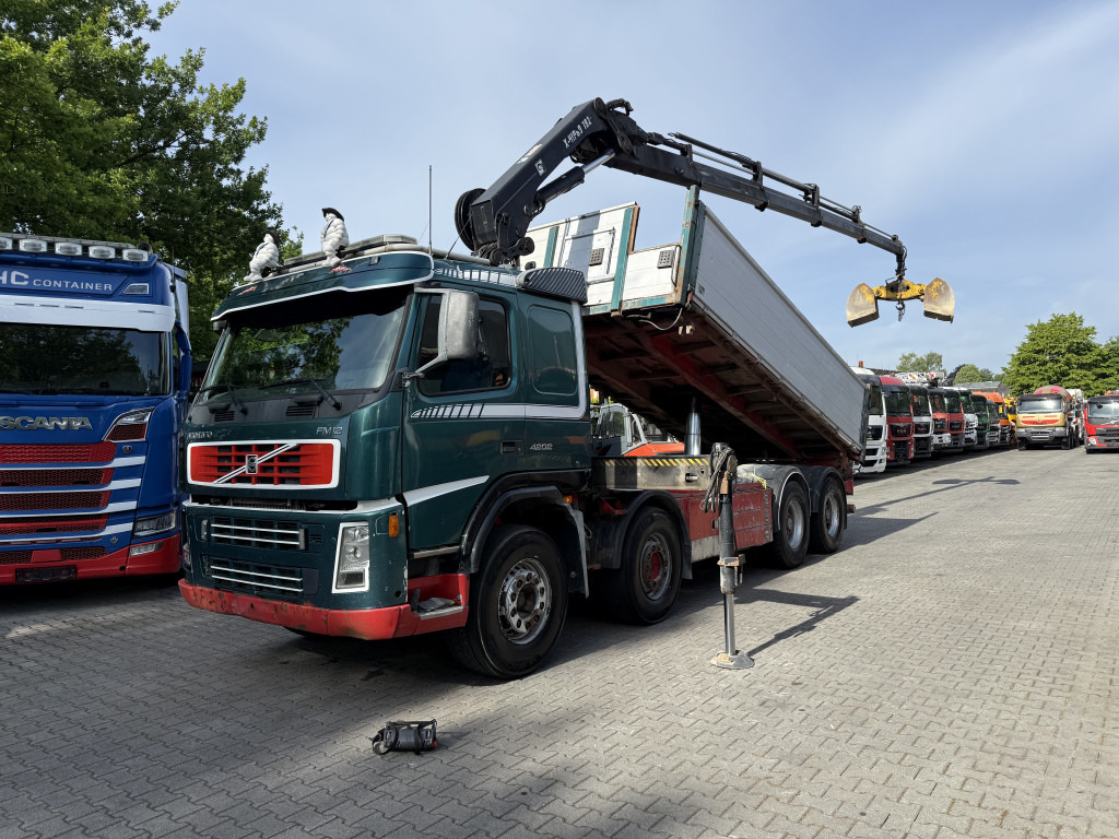 Volvo FM12 420 8X4 Kipper Kran Hiab 192-4 - Kipper, Autokran: das Bild 1 Volvo FM12 420 8X4 Kipper Kran Hiab 192-4 - Kipper, Autokran: das Bild 1