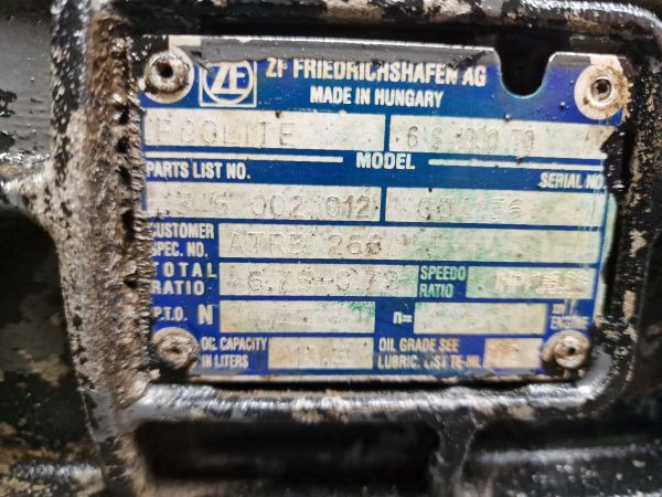 ZF 6S1000TO Gearbox - Getriebe: das Bild 2 ZF 6S1000TO Gearbox - Getriebe: das Bild 2