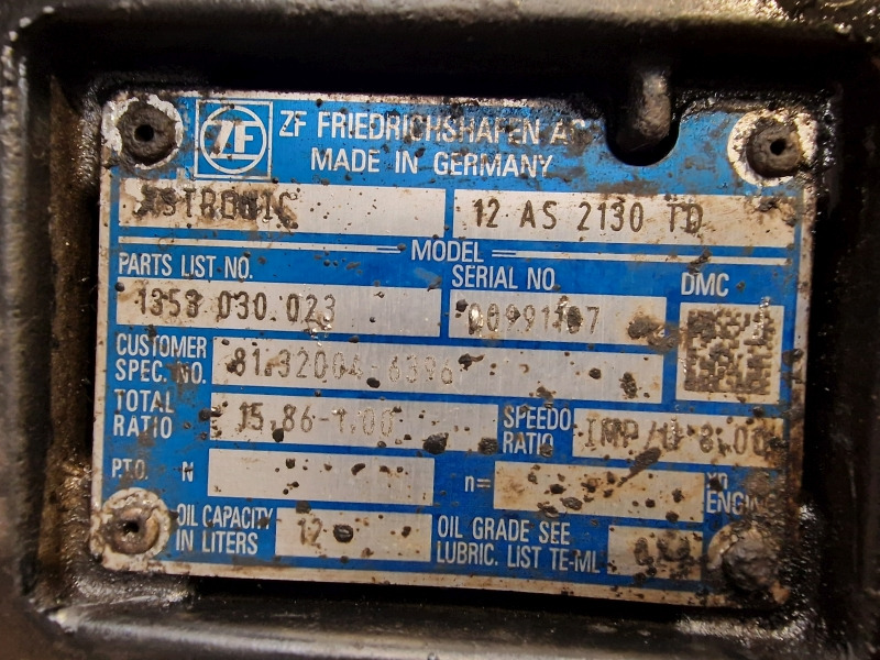 ZF MAN Astronic 12AS2130TD Gearbox - Getriebe: das Bild 2 ZF MAN Astronic 12AS2130TD Gearbox - Getriebe: das Bild 2