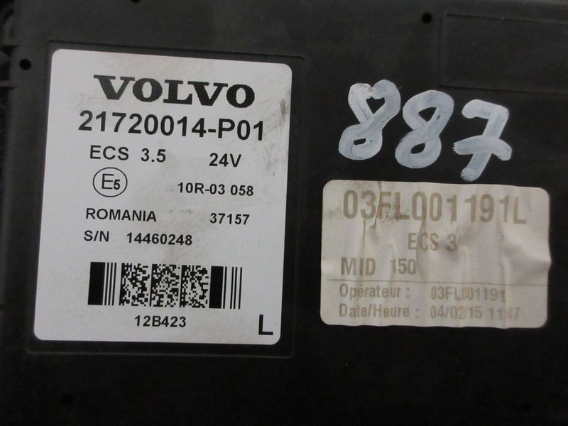 Volvo FL210 21720014 ECS REGELEENHEID EURO 6 - Elektrische Ausrüstung für LKW: das Bild 2 Volvo FL210 21720014 ECS REGELEENHEID EURO 6 - Elektrische Ausrüstung für LKW: das Bild 2