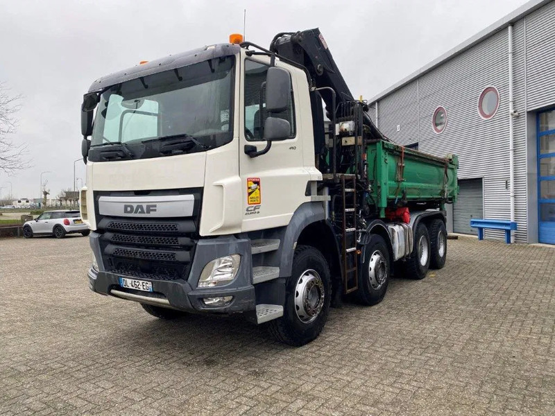DAF CF410 / 8X4 / BIG AXLE / FULL-STEEL /2 SIDE TIPPER/ ONLY:363247 KM / AUTOMATIC / EURO-6 / 2014 - Autokran: das Bild 1 DAF CF410 / 8X4 / BIG AXLE / FULL-STEEL /2 SIDE TIPPER/ ONLY:363247 KM / AUTOMATIC / EURO-6 / 2014 - Autokran: das Bild 1