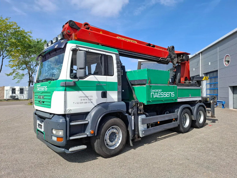 MAN TGA 33.410 / 6X4 / PALFINGER PK4000 1EL ROOFER CRANE / 25M / REMOTE / 2X BIG AXLE / 490677 KM / MANUAL / EURO-3 / 2005 - Autokran: das Bild 3 MAN TGA 33.410 / 6X4 / PALFINGER PK4000 1EL ROOFER CRANE / 25M / REMOTE / 2X BIG AXLE / 490677 KM / MANUAL / EURO-3 / 2005 - Autokran: das Bild 3