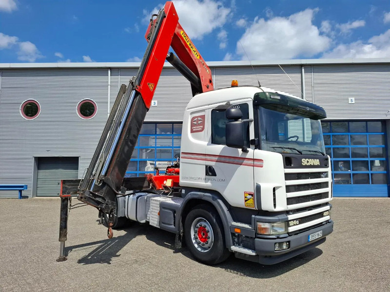 Scania 124G-420 / RETARDER / PALFINGER PK32080 / DOUBLE TANK / AIRCO / GOOD CONDITION / MANUAL / EURO-3 / 2004 - Autokran: das Bild 3 Scania 124G-420 / RETARDER / PALFINGER PK32080 / DOUBLE TANK / AIRCO / GOOD CONDITION / MANUAL / EURO-3 / 2004 - Autokran: das Bild 3
