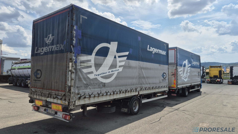 DAF LF 260 FA EURO 6 valník s plachtou + hydraulické čelo - prodejné jen s přívěsem GTS P0471Z - cena je za celou soupravu - Plane LKW: das Bild 3 DAF LF 260 FA EURO 6 valník s plachtou + hydraulické čelo - prodejné jen s přívěsem GTS P0471Z - cena je za celou soupravu - Plane LKW: das Bild 3