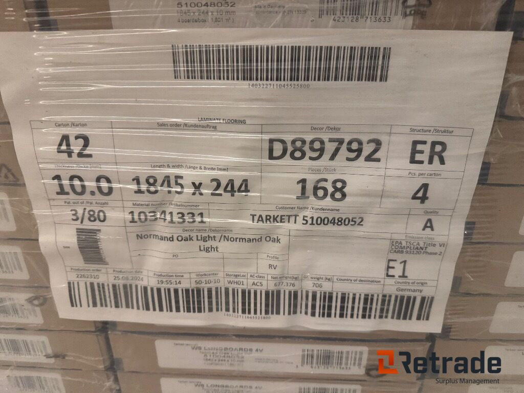 Laminat gulv Tarkett 1845x244x10mm (normand oak light) - Baugeräte: das Bild 5 Laminat gulv Tarkett 1845x244x10mm (normand oak light) - Baugeräte: das Bild 5