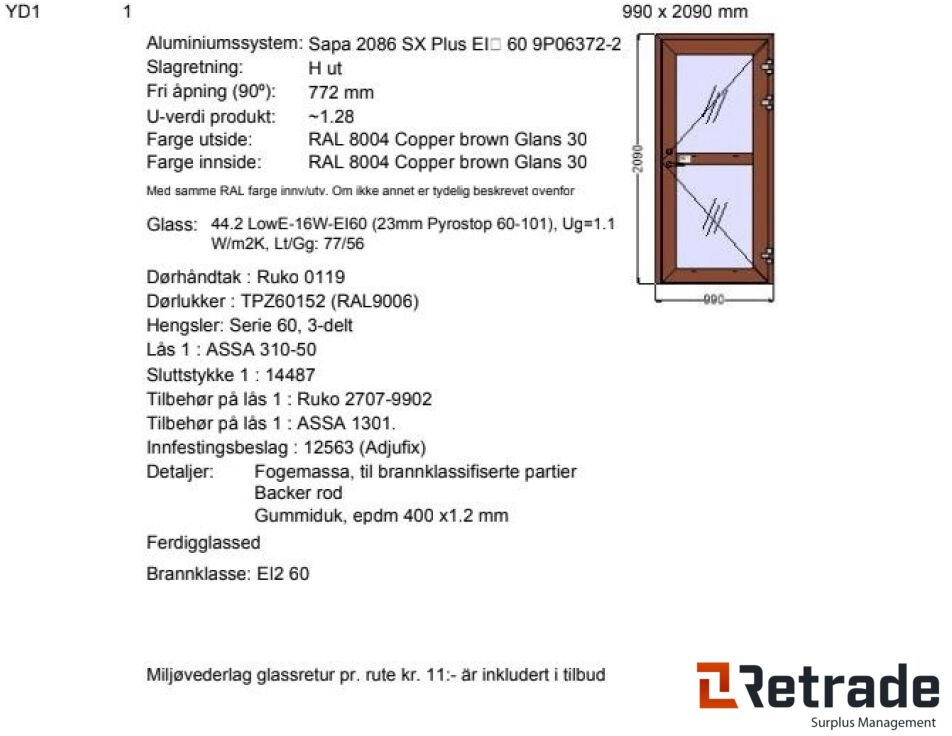 Nordan Branndør og vindu. - Werkzeug/ Gerät: das Bild 4 Nordan Branndør og vindu. - Werkzeug/ Gerät: das Bild 4