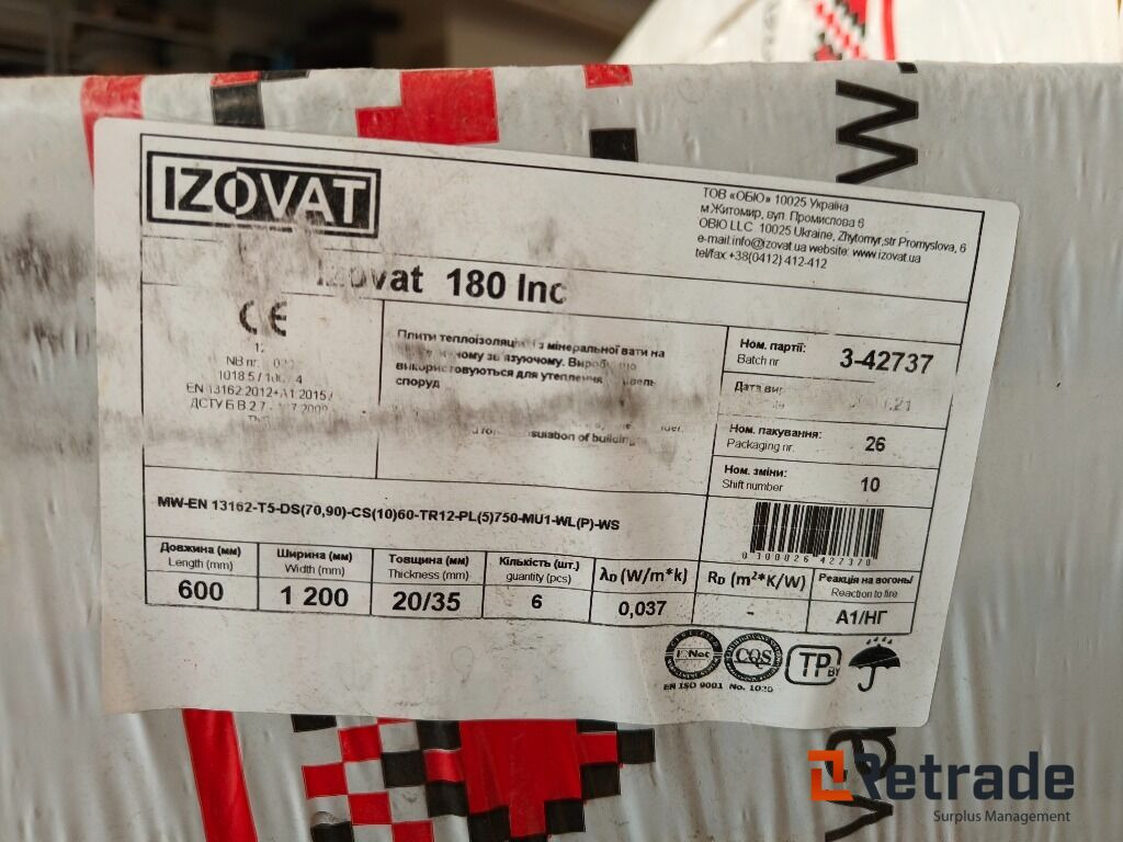 Technonicol Takisolasjon, sirka 120m2 - Werkzeug/ Gerät: das Bild 2 Technonicol Takisolasjon, sirka 120m2 - Werkzeug/ Gerät: das Bild 2