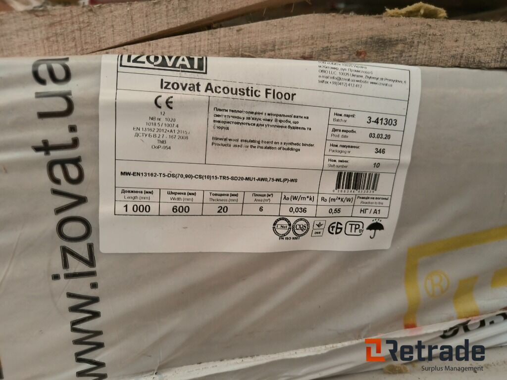 Trinnlydplate 330m2, 1000x600x20mm - Werkzeug/ Gerät: das Bild 5 Trinnlydplate 330m2, 1000x600x20mm - Werkzeug/ Gerät: das Bild 5