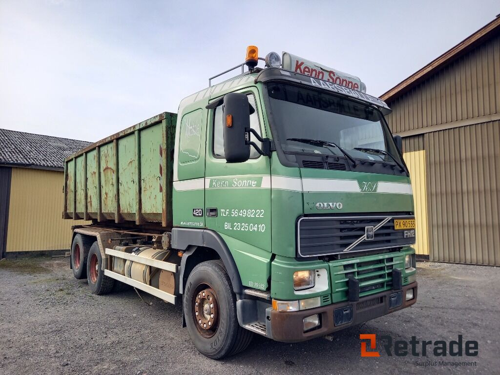 Volvo FH12,420 6x2 med container wire hejs og HMF kran. - Kipper: das Bild 2 Volvo FH12,420 6x2 med container wire hejs og HMF kran. - Kipper: das Bild 2