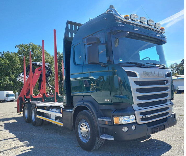 Scania R490 6x4 Euro 6 Kurzholz Palfinger AHK (2) - Holztransporter, Autokran: das Bild 5 Scania R490 6x4 Euro 6 Kurzholz Palfinger AHK (2) - Holztransporter, Autokran: das Bild 5