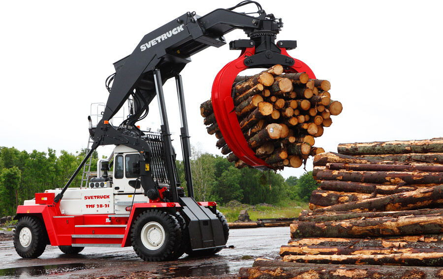 Svetruck TMF 12/9 HB / 1 Owner / Elme Spreader / Wood LOG A RM - Reach stacker: das Bild 1 Svetruck TMF 12/9 HB / 1 Owner / Elme Spreader / Wood LOG A RM - Reach stacker: das Bild 1