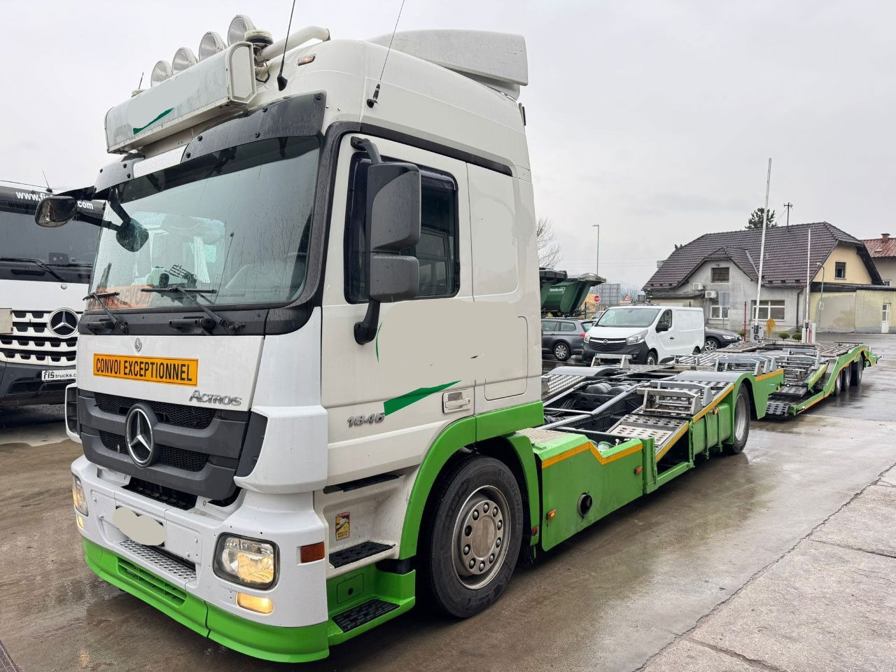 Mercedes-Benz Actros 1846 4x2 LKW transporter + Boerner trailer - Autotransporter LKW: das Bild 1 Mercedes-Benz Actros 1846 4x2 LKW transporter + Boerner trailer - Autotransporter LKW: das Bild 1