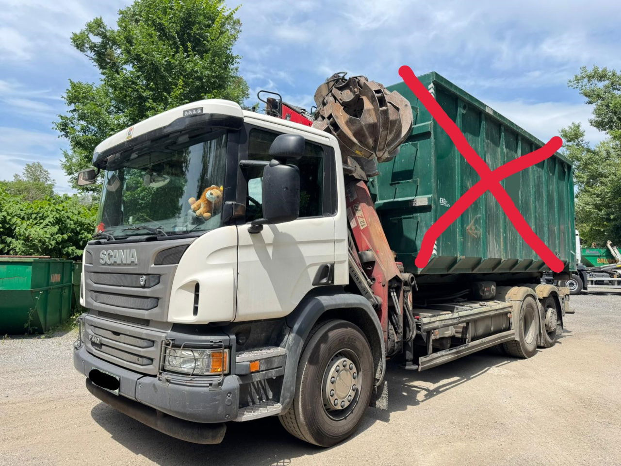 Scania P 410 6x2 penz crane 12Z + abroll multilift + scissors - steering axle - Containerwagen/ Wechselfahrgestell LKW: das Bild 1 Scania P 410 6x2 penz crane 12Z + abroll multilift + scissors - steering axle - Containerwagen/ Wechselfahrgestell LKW: das Bild 1