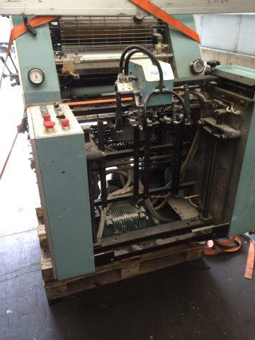 Offsetdruckmaschine MAN Roland Practica PR 00 single-color offset press with imprinting unit for numbering: das Bild 16