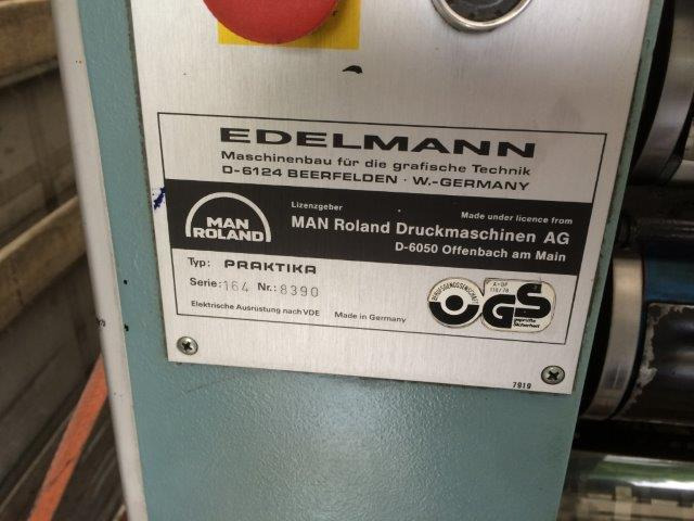Offsetdruckmaschine MAN Roland Practica PR 00 single-color offset press with imprinting unit for numbering: das Bild 7